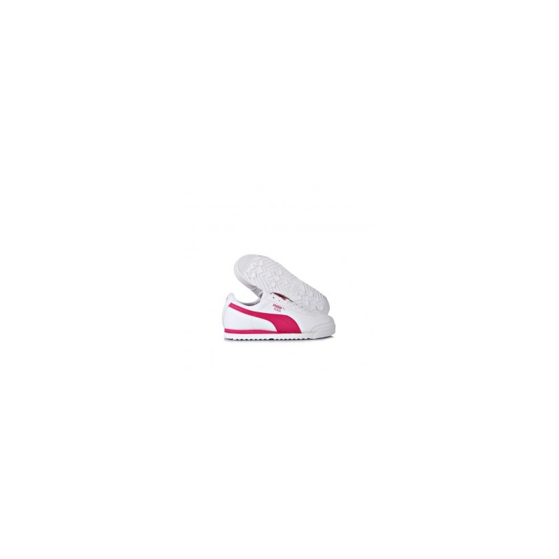 Tenis Puma Roma Basic - Blanco con Rosa