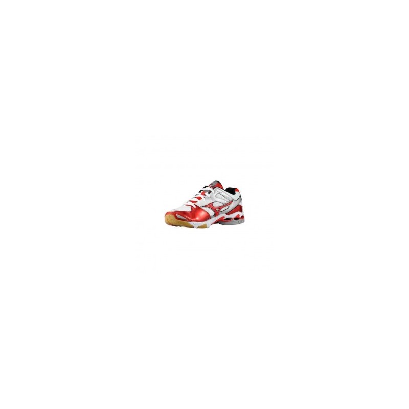Tenis Mizuno Wave Bolt 3 Rojo/blanco 23.5