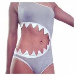 Boca del traje de baño del bikini de trajes de baño de Tankini de las mujeres Uno de los Tiburones pieza