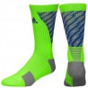 Calcetas para Basketball Adidas Traxion Shockwave Crew para Caballero - Verde + Azul