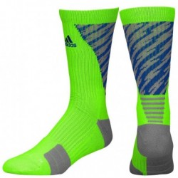 Calcetas para Basketball Adidas Traxion Shockwave Crew para Caballero - Verde + Azul