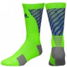 Calcetas para Basketball Adidas Traxion Shockwave Crew para Caballero - Verde + Azul
