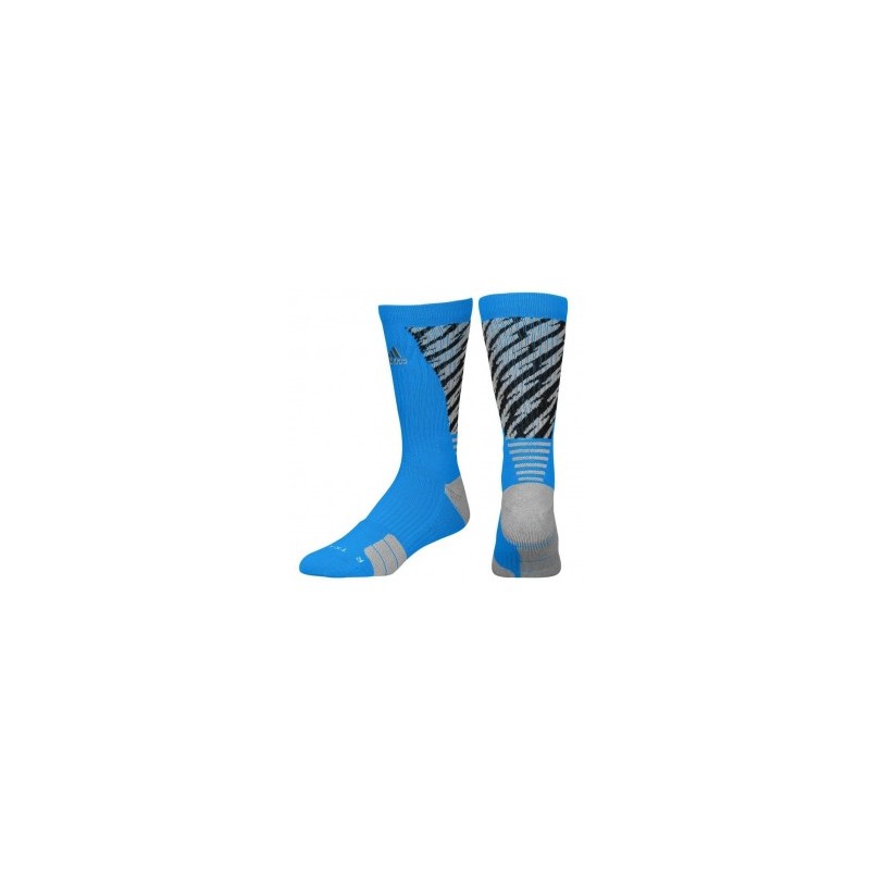 Calcetas para Basketball Adidas Traxion Shockwave Crew para Caballero - Azul + Negro