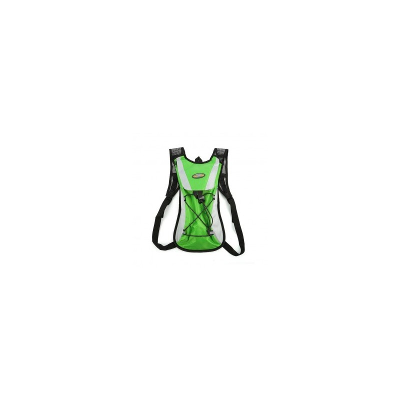 2L Agua vejiga Bolsa Mochila Ciclismo Deporte Mochila Paquete va de excursión Green