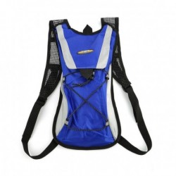 2L Agua vejiga Bolsa Mochila Ciclismo Deporte Mochila Paquete va de excursión Azul