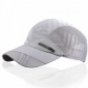 Moda para hombre verano deporte al aire libre del sombrero de béisbol Correr Visor Cap ajustable Gris claro