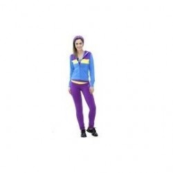 Pants Deportivo TSX Morado con Azul y Amarillo para Dama