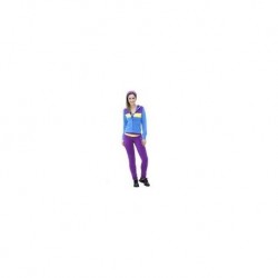 Pants Deportivo TSX Morado con Azul y Amarillo para Dama