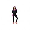 Pants Deportivo TSX Negro con Rosa Para Dama