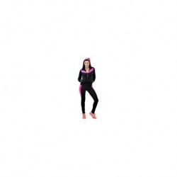 Pants Deportivo TSX Negro con Rosa Para Dama