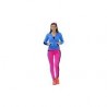 Pants Deportivo TSX Rosa con Azul y Negro Para Dama