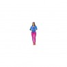 Pants Deportivo TSX Rosa con Azul y Negro Para Dama