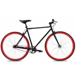 Modelo 016937 BICICLETA R.700 FIXIE TURBO ROJO/NEGRO