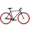Modelo 016937 BICICLETA R.700 FIXIE TURBO ROJO/NEGRO