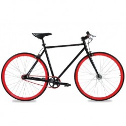 Modelo 016937 BICICLETA R.700 FIXIE TURBO ROJO/NEGRO