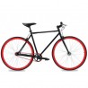 Modelo 016937 BICICLETA R.700 FIXIE TURBO ROJO/NEGRO