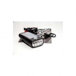 Luz delantera blanca Vital de carga solar (4 LEDs)