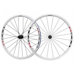 Set de Ruedas Armadas Ruta WH R501 30 8910 Velocidades Blanca Roja