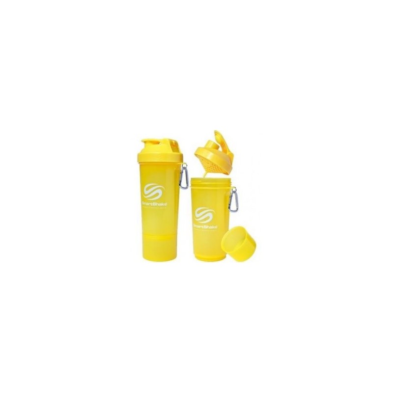 Shaker SMARTSHAKE SLIM 1 compartimento 600 ml color Neon Yellow.