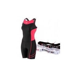 Paquete Tri Cinturón Porta Número y Trisuit Mujer