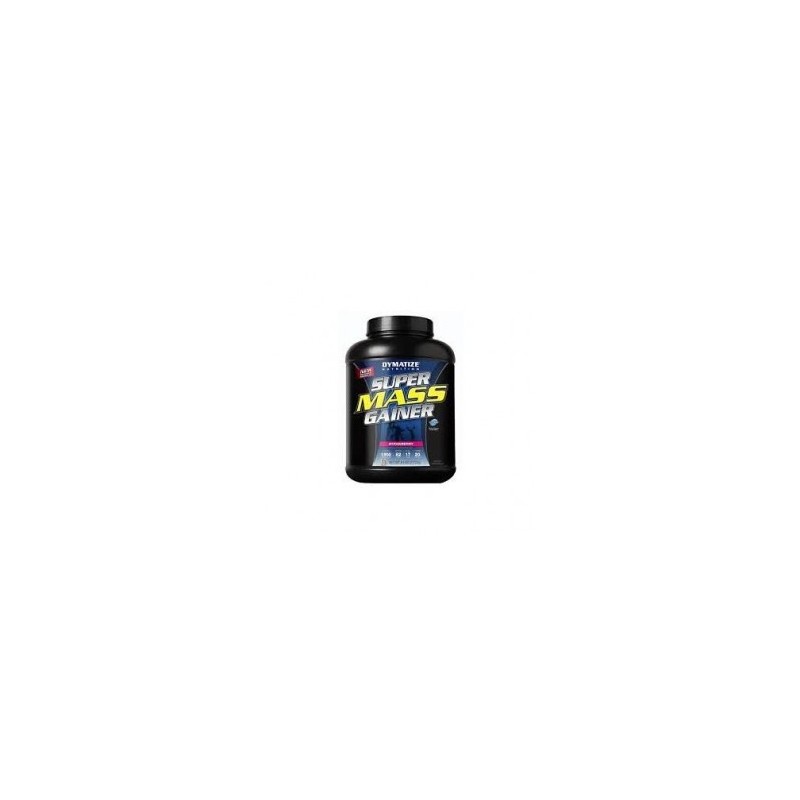 Proteína Ganador de Peso Dymatize Super Mass Gainer de 6 Lbs sabor Strawberry.