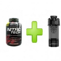Proteína NitroTech Muscle Tech+DE REGALO Shaker Cyclone