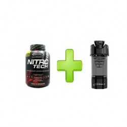 Proteína NitroTech Muscle Tech+DE REGALO Shaker Cyclone
