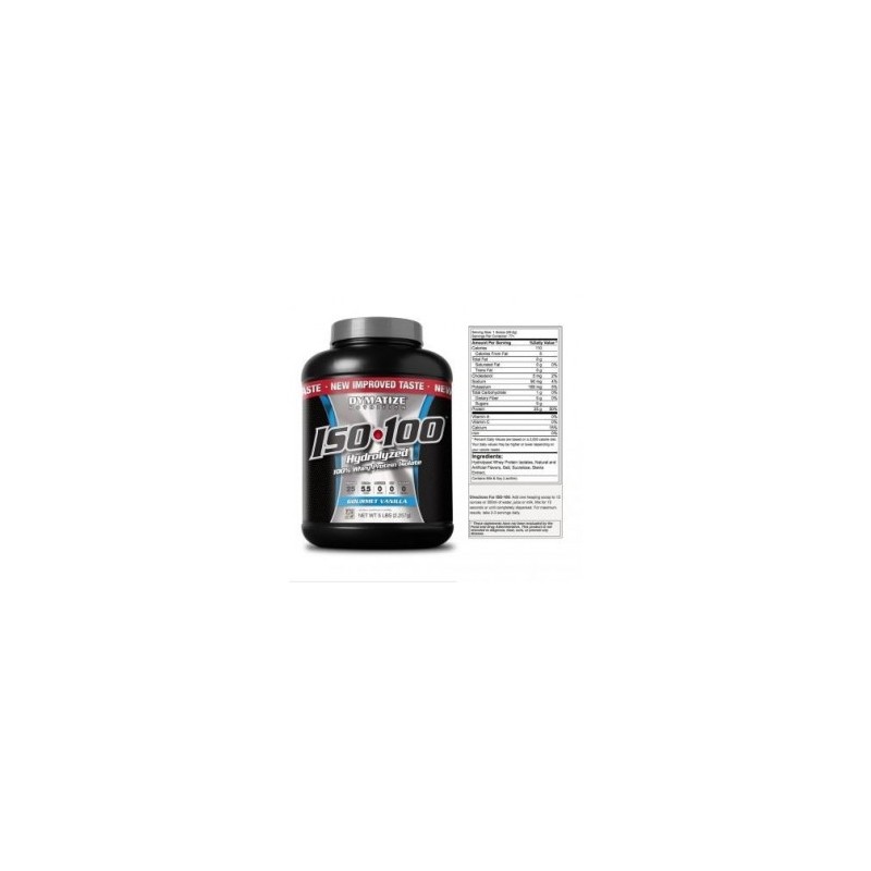 Proteina ISO 100 Dymatize - 5 lb - Sin Carbohidratos
