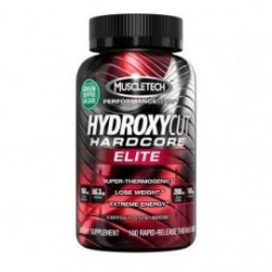 Quemador de Grasa MuscleTech Hydroxycut Hardcore Elite 100 cápsulas.