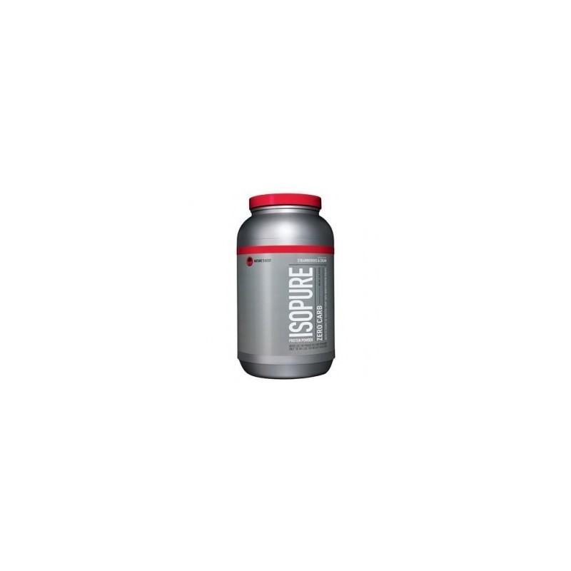 Proteina Nature´s Best Isopure Zero Carb 3LB sabor Strawberries & Cream