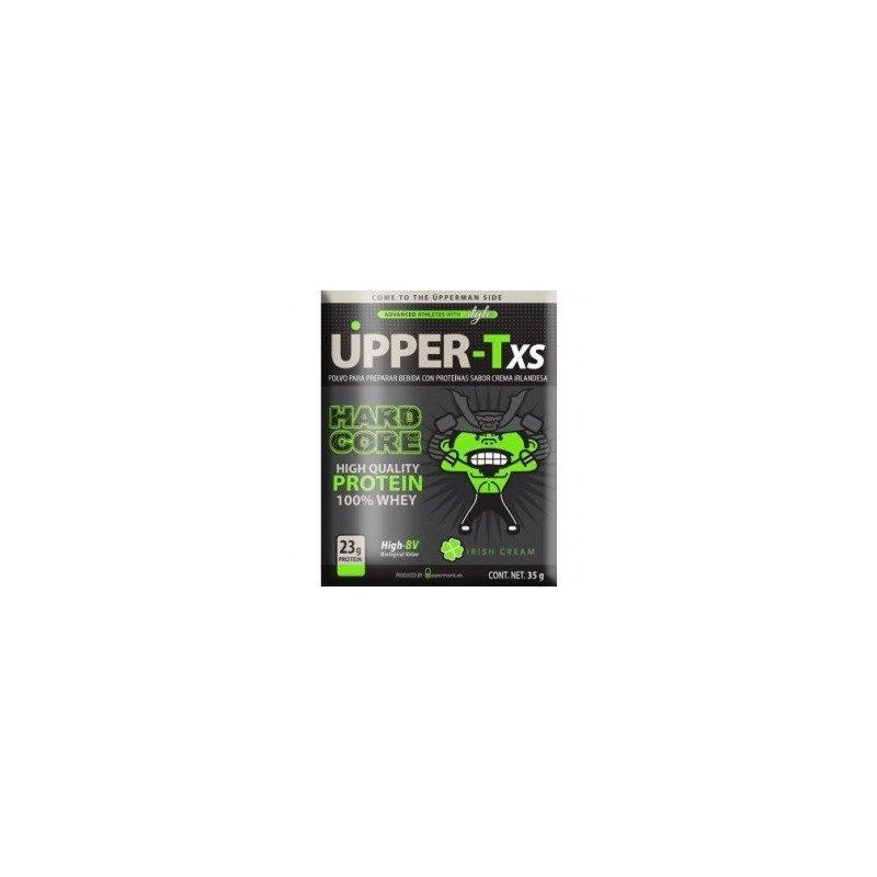 Caja de Proteína Üpper-T para Aumentar Volumen Muscular 10 Sobres-Negro