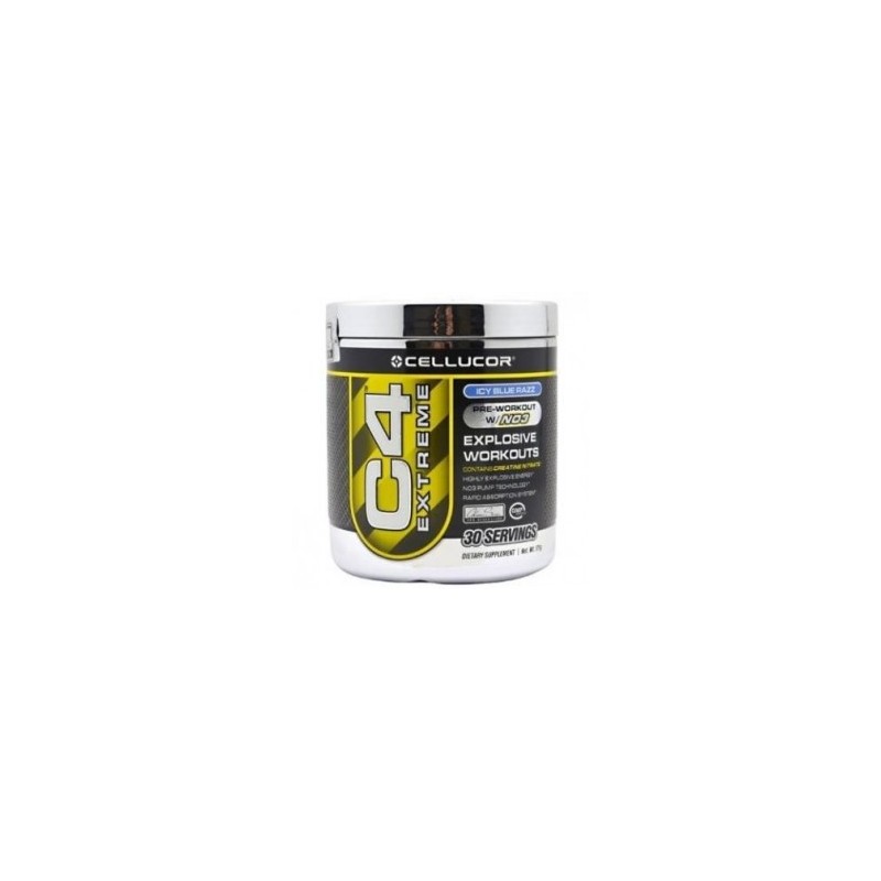 Pre-entrenamiento (Óxido Nítrico) Cellucor C4 Extreme sabor Icy Blue Razz 30 serv.