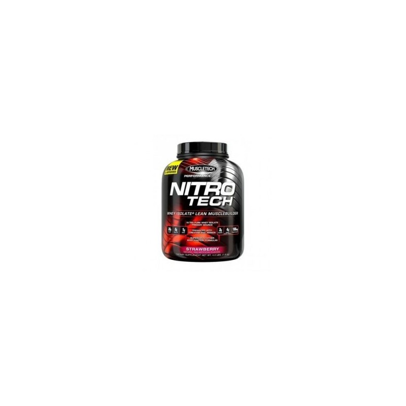 Proteína Muscletech Nitro-Tech 3.97 lbs Strawberry.