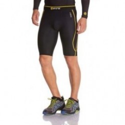 Bermuda de compresión SKINS Mediano-Negro con Amarillo