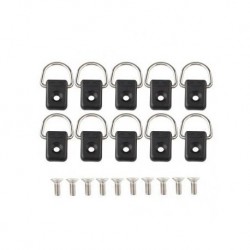 10Pcs D Acero Anillo Canoe Kayak equipamiento accesorio del juego Cuerdas Bungee Miryo