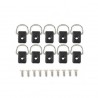 10Pcs D Acero Anillo Canoe Kayak equipamiento accesorio del juego Cuerdas Bungee Miryo