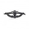 ELENXS Sexy Dance Halloween Face Lace Cutout Mask NO2 (Black)
