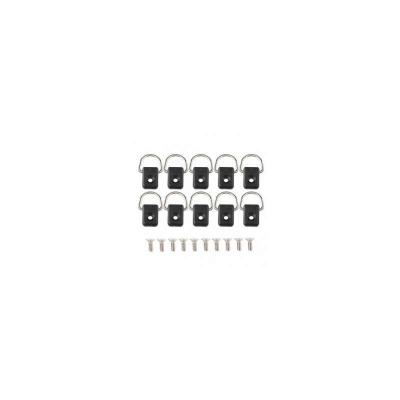 10Pcs D Acero Anillo Canoe Kayak equipamiento accesorio del juego Cuerdas Bungee OEM