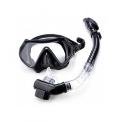 Buceo - Máscara de Buceo Snorkel Gafas Conjunto silicona Equipo Para Piscina azul