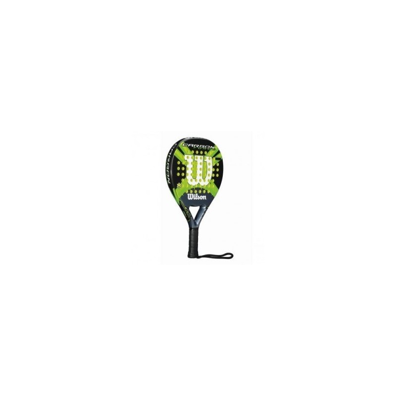 Raqueta Wilson Carbon Force WRT9593002 para Padel-Negro con Verde