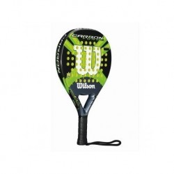 Raqueta Wilson Carbon Force WRT9593002 para Padel-Negro con Verde