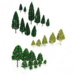 27pcs Mini Tree Set Scenery Architectural Landscape Model Trees