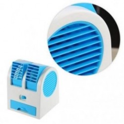 Mini pequeño ventilador de refrigeración USB de escritorio sin cuchilla de doble aire acondicionado portátil EH