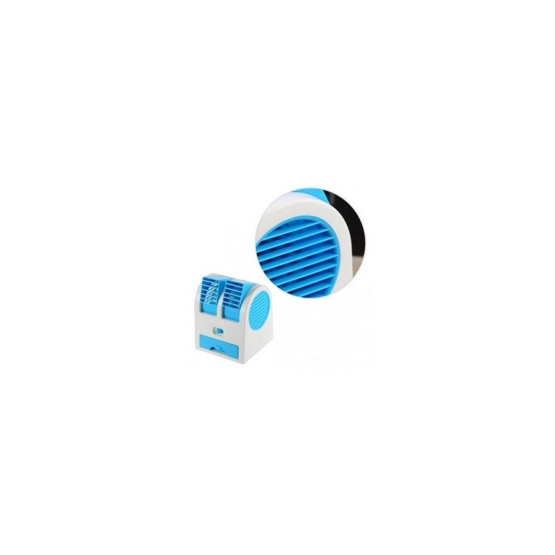 Mini pequeño ventilador de refrigeración USB de escritorio sin cuchilla de doble aire acondicionado portátil EH