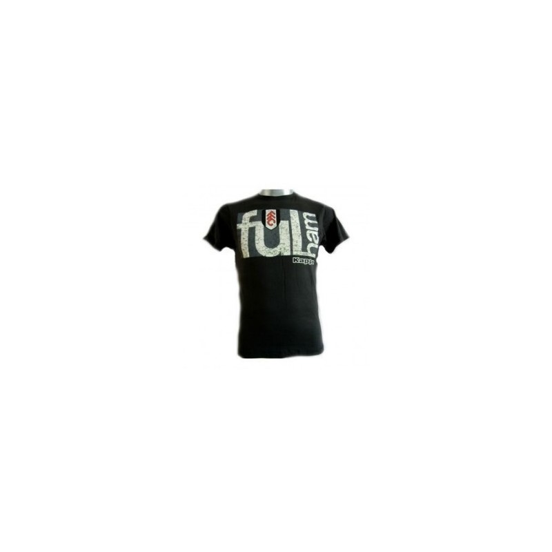 Playera Fulham Algodón Kappa TS21NFUL (Negro)