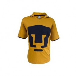 Playera Retro Pumas Manga Corta para Adulto-Oro/Azul Marino.