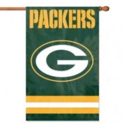 Green Bay Packers Applique Banner Flag