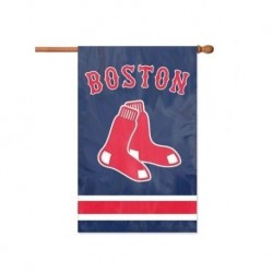 MLB Boston Red Sox Applique Banner Flag