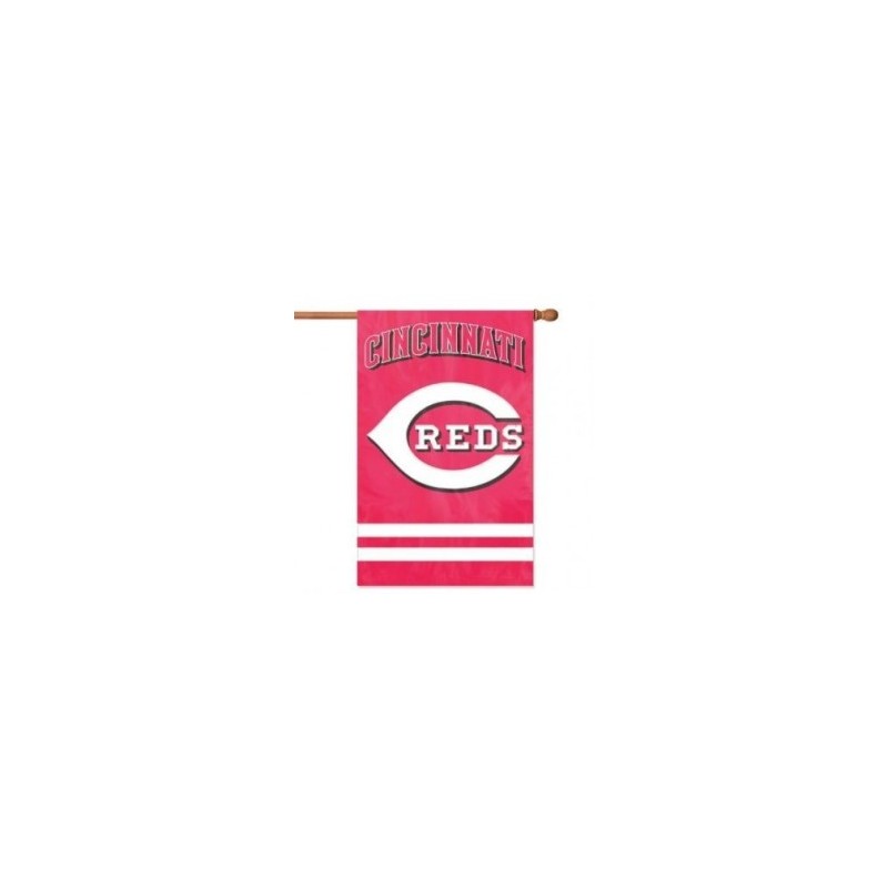 MLB Cincinnati Reds Applique Banner Flag