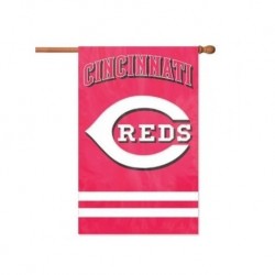 MLB Cincinnati Reds Applique Banner Flag
